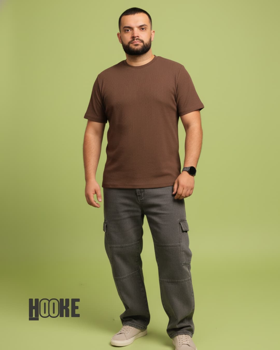 Textura de tecido canelado marrom