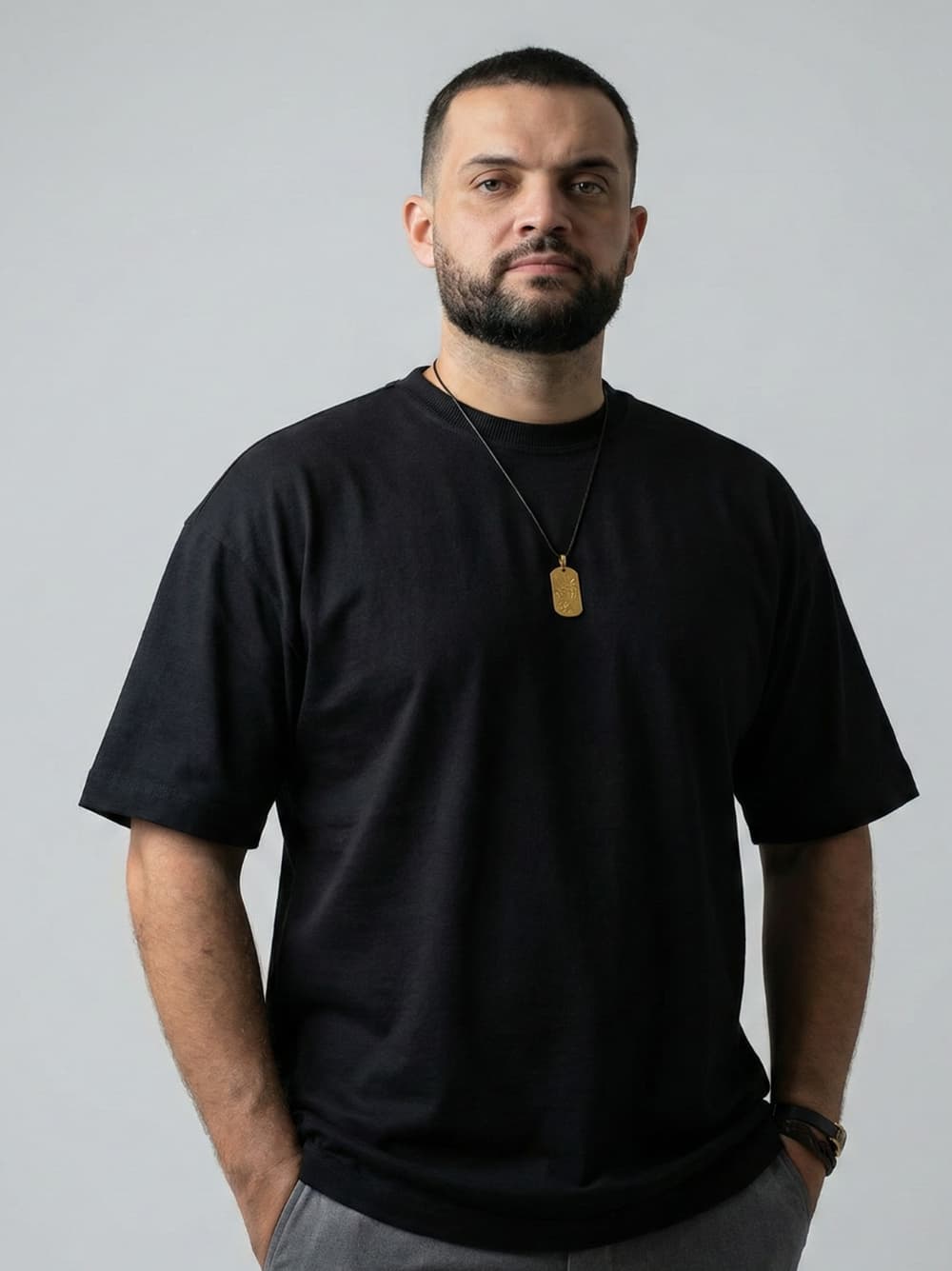 Camiseta Oversized Black - Vista 3