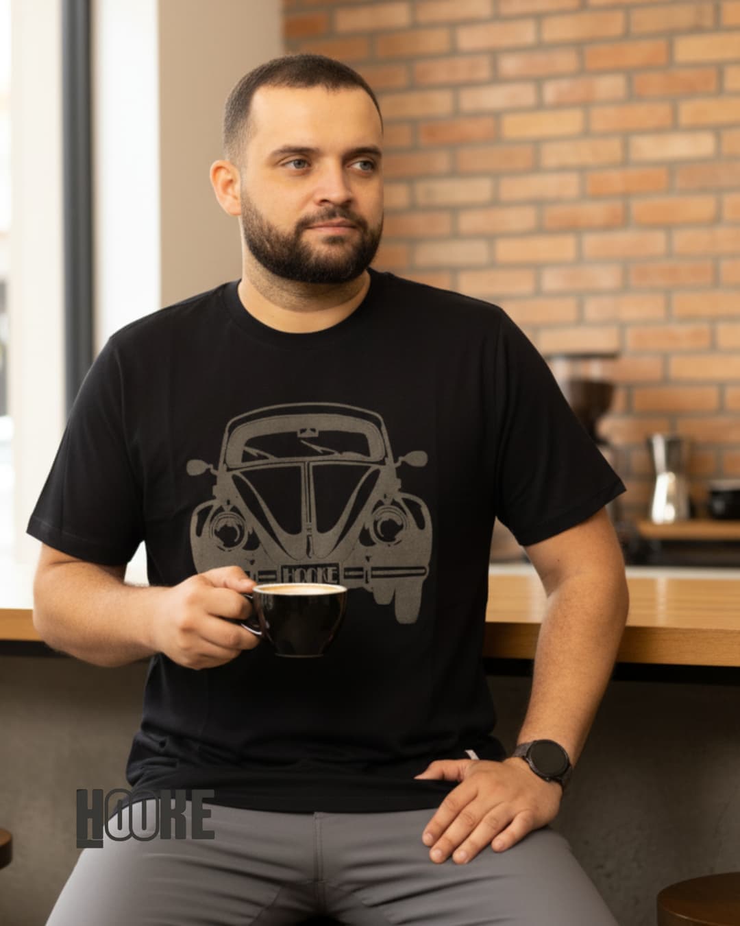 Camiseta Vintage Beetle Black